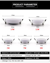 LED Downlight 220V-240V CeIling Round Lamp 10PCS Warm White Home Corridor Hall Wall Recess Lamp Indoor LED Ceiling Spot Light