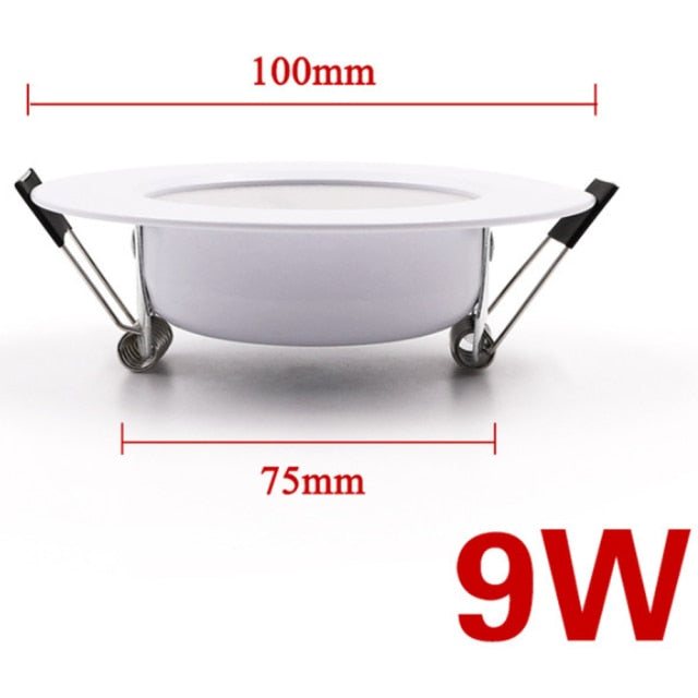 LED Downlight 220V-240V CeIling Round Lamp 10PCS Warm White Home Corridor Hall Wall Recess Lamp Indoor LED Ceiling Spot Light