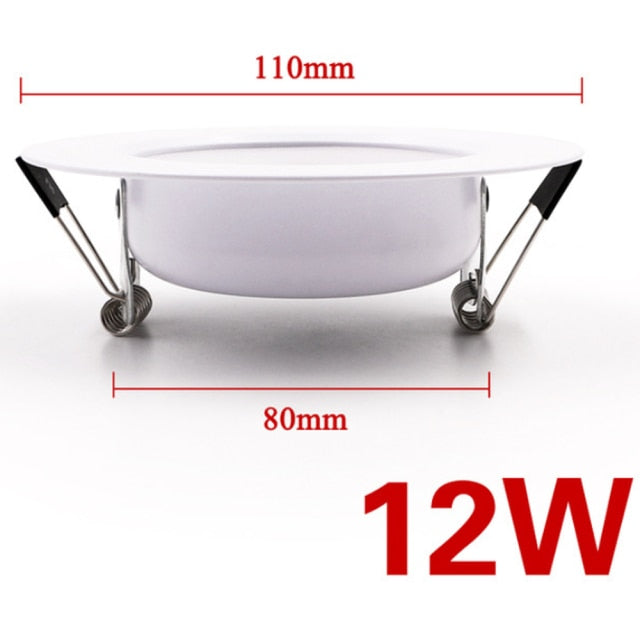 LED Downlight 220V-240V CeIling Round Lamp 10PCS Warm White Home Corridor Hall Wall Recess Lamp Indoor LED Ceiling Spot Light