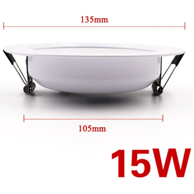 LED Downlight 220V-240V CeIling Round Lamp 10PCS Warm White Home Corridor Hall Wall Recess Lamp Indoor LED Ceiling Spot Light