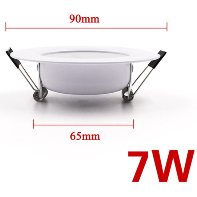 LED Downlight 220V-240V CeIling Round Lamp 10PCS Warm White Home Corridor Hall Wall Recess Lamp Indoor LED Ceiling Spot Light