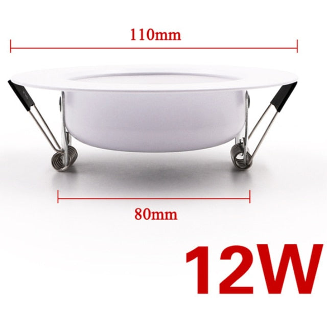 LED Downlight 220V-240V CeIling Round Lamp 10PCS Warm White Home Corridor Hall Wall Recess Lamp Indoor LED Ceiling Spot Light