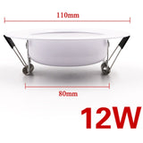 LED Downlight 220V-240V CeIling Round Lamp 10PCS Warm White Home Corridor Hall Wall Recess Lamp Indoor LED Ceiling Spot Light