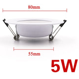 LED Downlight 220V-240V CeIling Round Lamp 10PCS Warm White Home Corridor Hall Wall Recess Lamp Indoor LED Ceiling Spot Light