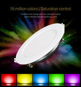 Miboxer AC110-220V 50/60Hz FUT061 9W RGB+CCT LED Downlight 2.4G HZ Remote/Smart APP/Voice Control Colourful Kitchen Lights