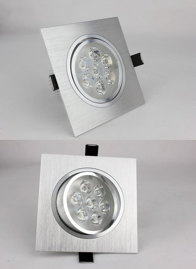LED Dimmable Square Led Downlight 9W 15W 21W Recessed Led Ceiling Down Light Lamp Indoor lighting AC85-265V home renovation