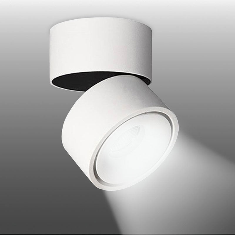 Dimmable COB LED Downlights Adjustable Surface Mounted LED Ceiling Lamp Downlight Foldable 360 Degree Rotatable Spot light