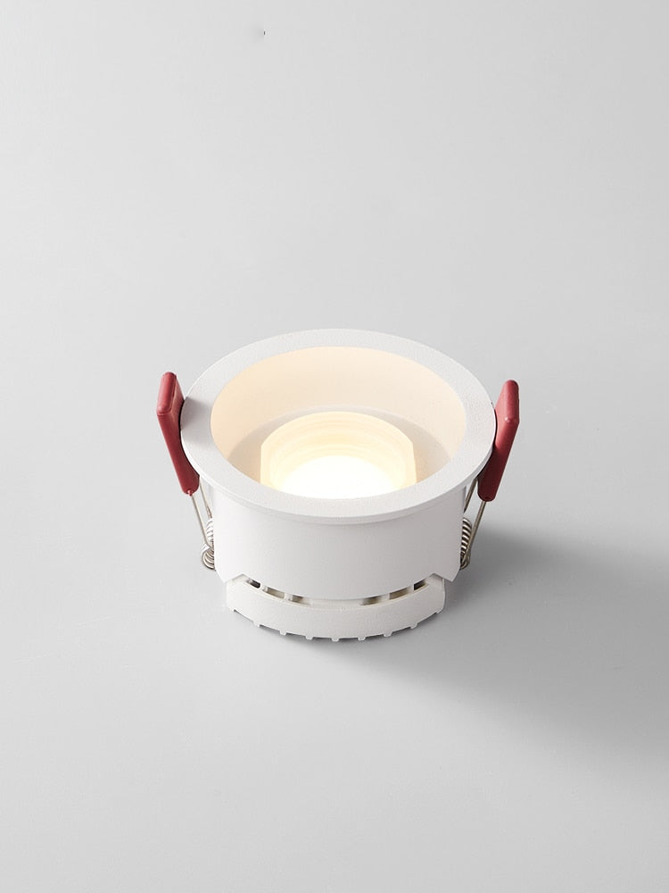 BRGT LED Downlight Recessed Anti Glare Spot Lights Aluminum White 6W 12W Ceiling Lamp 110V 220V For Kitchen Home Indoor Lighting