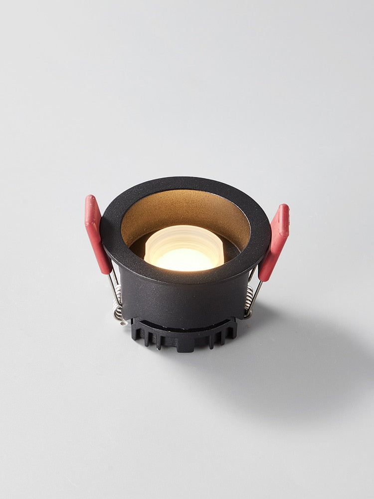 BRGT LED Downlight Recessed Anti Glare Spot Lights Aluminum White 6W 12W Ceiling Lamp 110V 220V For Kitchen Home Indoor Lighting