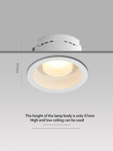 BRGT LED Downlight Recessed Anti Glare Spot Lights Aluminum White 6W 12W Ceiling Lamp 110V 220V For Kitchen Home Indoor Lighting