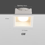 BRGT LED Downlight Recessed Anti Glare Spot Lights Aluminum White 6W 12W Ceiling Lamp 110V 220V For Kitchen Home Indoor Lighting