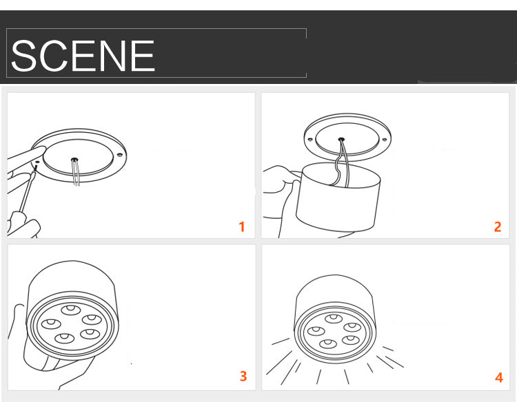 Led Downlight Lamp Round Spot Lamp Verstelbare Hoek Plafond Plafond Plafond Shop Commercial Aisle Corridor Angle Round Downlight