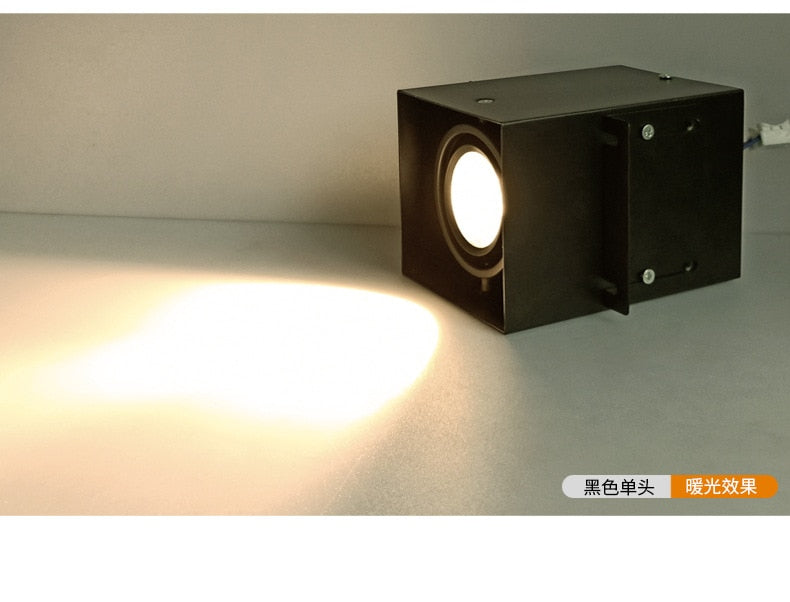 Aluminum Square Tonggeshan Ceiling Special LED Light Square Spotlight Surface Mounted Cob Shop Bold Downlight