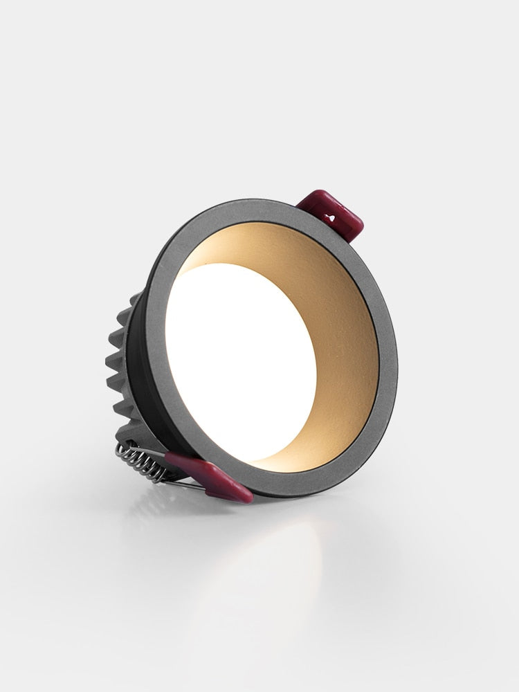 BRGT LED Downlight Ultra Thin Anti Glare 5W 7W Recessed Ceiling Lamp Aluminum Spot Lights For Kitchen Living Room Indoor Lighting