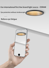 BRGT LED Downlight Ultra Thin Anti Glare 5W 7W Recessed Ceiling Lamp Aluminum Spot Lights For Kitchen Living Room Indoor Lighting