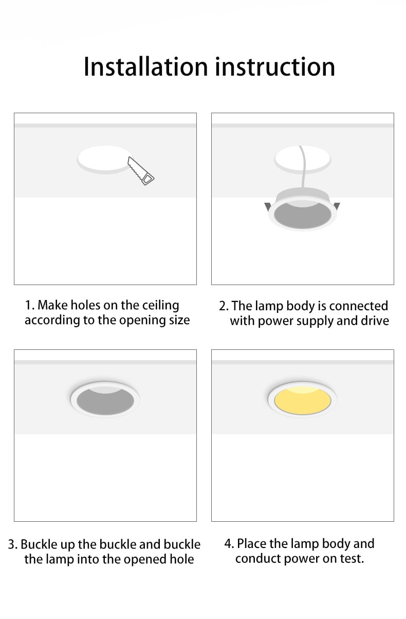 BRGT LED Downlight Ultra Thin Anti Glare 5W 7W Recessed Ceiling Lamp Aluminum Spot Lights For Kitchen Living Room Indoor Lighting