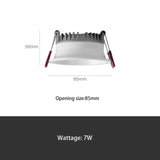 BRGT LED Downlight Ultra Thin Anti Glare 5W 7W Recessed Ceiling Lamp Aluminum Spot Lights For Kitchen Living Room Indoor Lighting