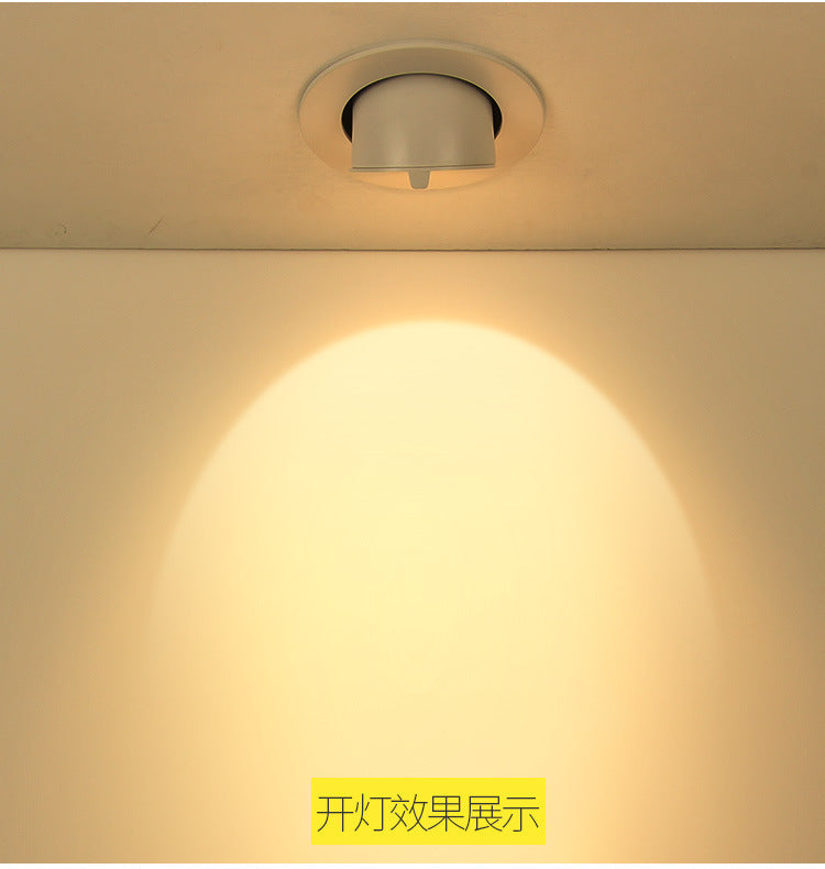 Dimmable LED Downlights, Indoor Lighting, 7W 9W 12W 15W 18W 22W 25W 30W  , AC85-265V, Adjustable, 360 °, COB Spotlight
