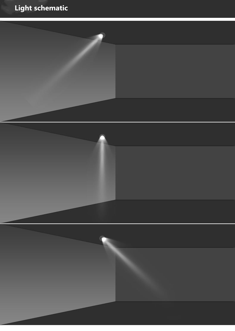 Dimmable LED Downlights, Indoor Lighting, 7W 9W 12W 15W 18W 22W 25W 30W  , AC85-265V, Adjustable, 360 °, COB Spotlight