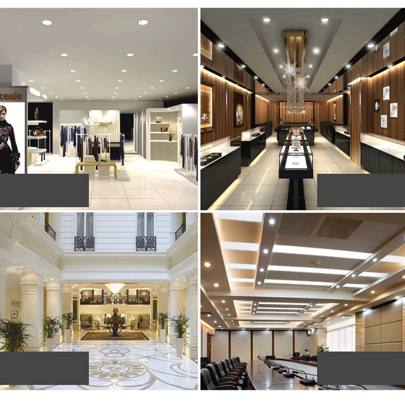 White Led Downlight Recessed Indoor Led Ceiling Lamp 5W 9W 12W 18W AC220V Led Spot Lamp For Living Room Foyer Bar Counter Office
