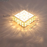 Gold Square crystal LED Downlight 5W Ceiling Lamp indoor Spot Down Light home living room kitchen bedroom hotel atelier Aisle