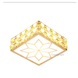 Gold Square crystal LED Downlight 5W Ceiling Lamp indoor Spot Down Light home living room kitchen bedroom hotel atelier Aisle