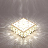 Gold Square crystal LED Downlight 5W Ceiling Lamp indoor Spot Down Light home living room kitchen bedroom hotel atelier Aisle