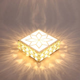 Gold Square crystal LED Downlight 5W Ceiling Lamp indoor Spot Down Light home living room kitchen bedroom hotel atelier Aisle