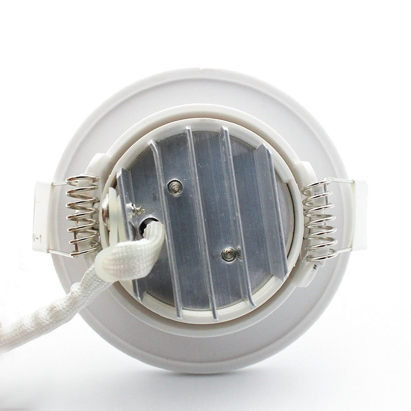 COB LED Downlight 3/5W 110-240V 270/450lm White Ceiling Spot Lamp Warm/Cold White 55mm 75mm Cut Hole No Flicker Driver