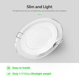 Led Downlight Recessed Ceiling Light 5W 220V No-Flicker 500LM LED Downlight Panel Round Indoor Lighting Decorations