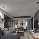 LED Downlight Ceiling Grille Lamp Rectangular Spotlight Recessed Ceiling Double Daring Lamp Aluminum Light  AC 220V