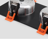 LED Downlight Ceiling Grille Lamp Rectangular Spotlight Recessed Ceiling Double Daring Lamp Aluminum Light  AC 220V