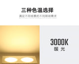 LED Downlight Ceiling Grille Lamp Rectangular Spotlight Recessed Ceiling Double Daring Lamp Aluminum Light  AC 220V