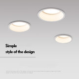 Anti-Glare LED Downlight 15W 12W 5W Recessed LED Spot Lighting Bedroom Kitchen Indoor led down light lamp 220V 110V Spot lights