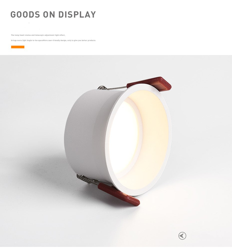 Anti-Glare LED Downlight 15W 12W 5W Recessed LED Spot Lighting Bedroom Kitchen Indoor led down light lamp 220V 110V Spot lights