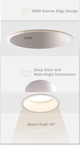 Anti-Glare LED Downlight 15W 12W 5W Recessed LED Spot Lighting Bedroom Kitchen Indoor led down light lamp 220V 110V Spot lights