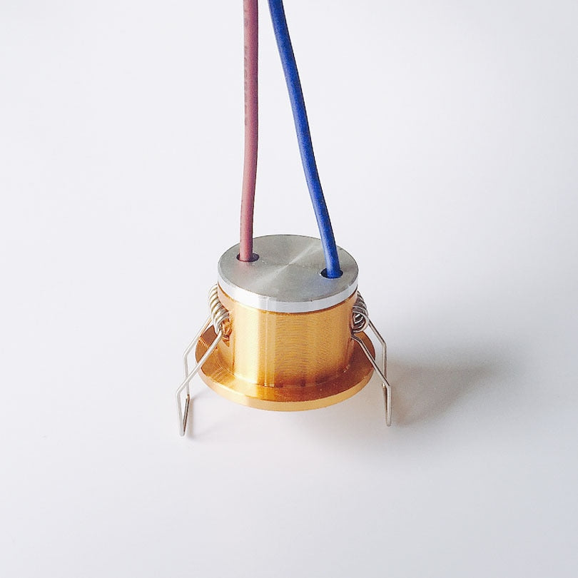 Dimmable 3W LED Downlight 3000K 4000K 6000K Red Green Blue White/Sliver/Golden 3 pcs Indoor Lighting for Kitchen Cabinet Bedroom