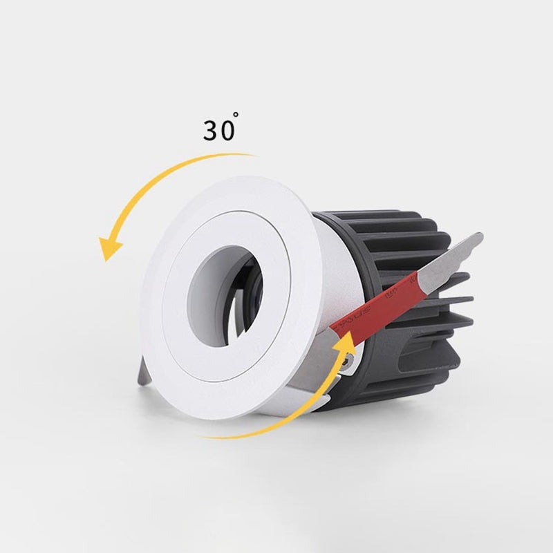 LED Recessed Downlight 7W 12W Dimming Ceiling Spotlight Modern Waterproof Light for Indoor Kitchen Living Room Shower Room