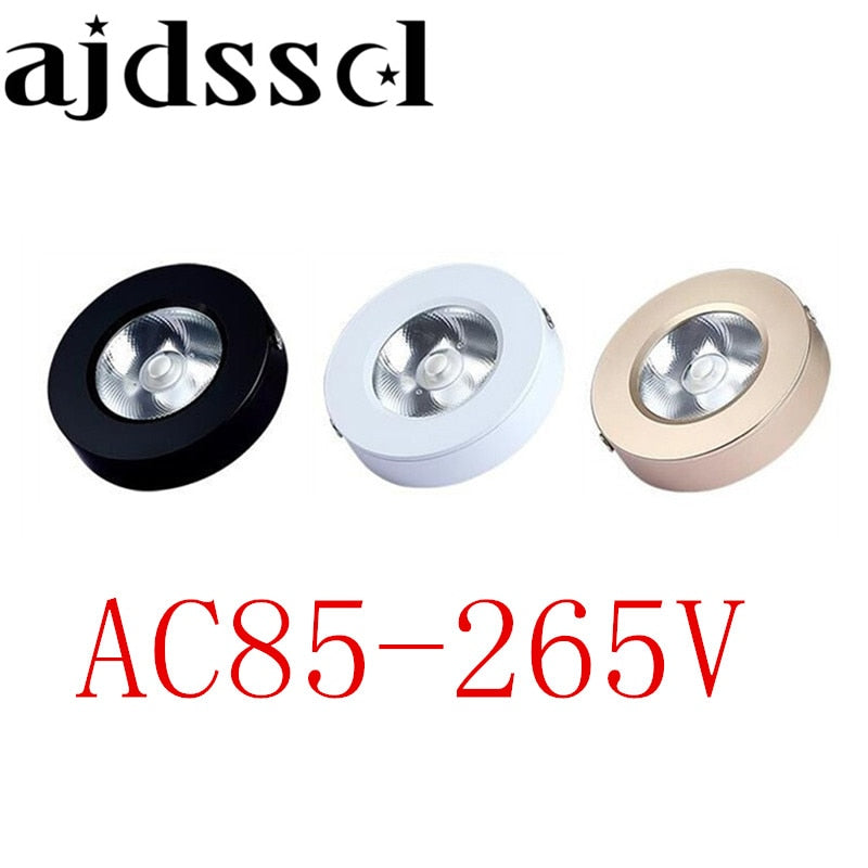 LED COB Mini Surface Mount Led Downlight 3W 5W 220V lamp Ultra-thin Cob Spot Led Light lighting Ceiling Home Cabinet Wardrobe