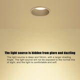 Led Ceiling Lamp Anti-Corrosion LED Downlight Anti-Glare Spot Lighting Bedroom Kitchen Recessed Downlight For Foyer Hallways