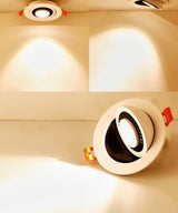 AC85-265V DC12V 360° Rotatable Angle LED Recessed Downlight 5W 7W 10W Dimmable LED Ceiling Spot Light 3000K/4000K/6000K