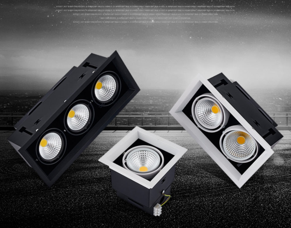 Dimmable Recessed COB LED Downlights 10W 20W LED Ceiling Spot Lights AC85~265V LED Ceiling Lamps Warm/Cold White Indoor Lighting