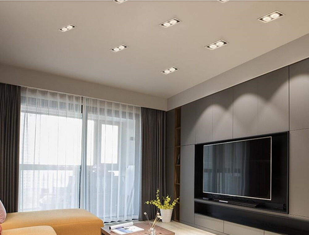 Dimmable Recessed COB LED Downlights 10W 20W LED Ceiling Spot Lights AC85~265V LED Ceiling Lamps Warm/Cold White Indoor Lighting