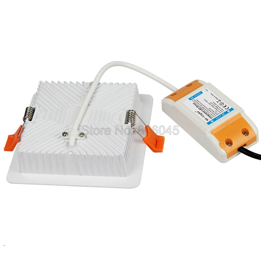  FUT064 9W RGB+CCT Square LED Downlight Recessed Light AC85-265V Wi-Fi Compatible 2.4G 4-Zone Wireless Remote