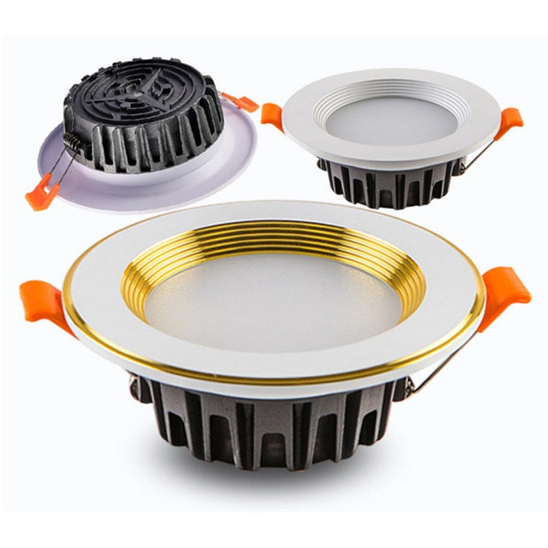 led downlight lamp 7W 10W 15W 20W cob led spot light 220V / 110V ceiling recessed downlights AC85-265V