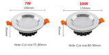 led downlight lamp 7W 10W 15W 20W cob led spot light 220V / 110V ceiling recessed downlights AC85-265V