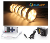 Under Cabinet LED Light Warm Cool White LED Downlight Spotlight Puck Lamps Dimmable 6pcs/set 6x2W for Kitchen Room