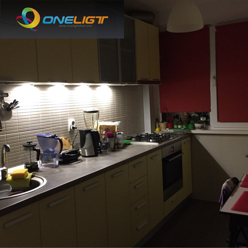 Under Cabinet LED Light Warm Cool White LED Downlight Spotlight Puck Lamps Dimmable 6pcs/set 6x2W for Kitchen Room