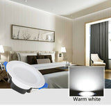 LED Dimmable Recessed 10pcs/lots 7W 3 Color Downlight Ceiling Panel Light UK