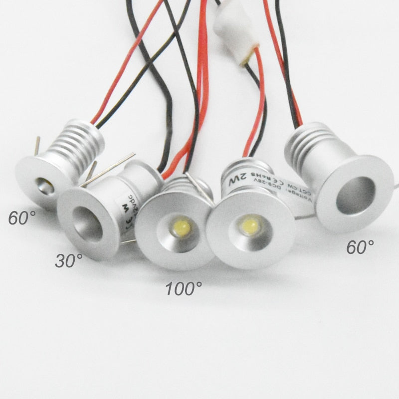 1W 2W 3W 4W DC 12V-24V AC100-240V Mini LED Downlight Kit Spotlight Home House Lights Spot Ceiling Garden Outdoor Door Roof Lamp